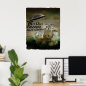 Wij het Poster van Sheeple (Thuiskantoor)