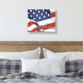 Wij, het schilderwerk van de Volksvlag Canvas Afdruk (Insitu (Slaapkamer))