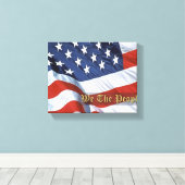 Wij, het schilderwerk van de Volksvlag Canvas Afdruk (Insitu (Houten vloer))