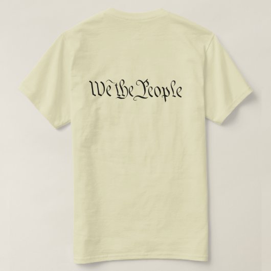 Wij het T-shirt van het volk (Design achterkant)