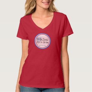 Wij, het V-nek-volksmasker T-shirt