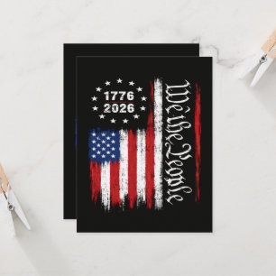 Wij Het Volk 1776 2026 Patriottische Vlag Kaart