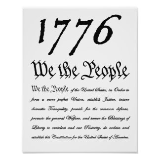 Wij het volk - 1776 foto afdruk
