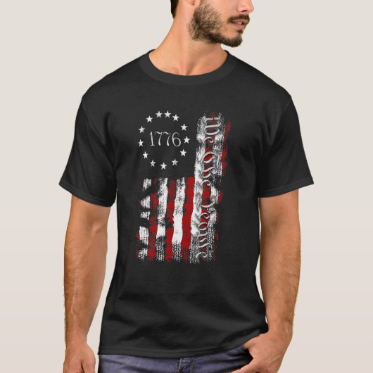 Wij, het volk 1776, Patriottische Amerikaanse Onaf T-shirt (Voorkant)