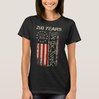 Wij Het Volk 250 Jaar Amerika 1776-2026 250ste 4e T-shirt
