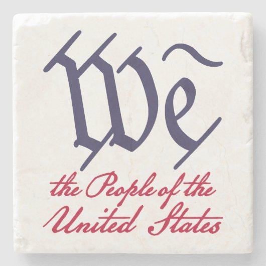 Wij, het volk 2 stenen onderzetter (Voorkant)