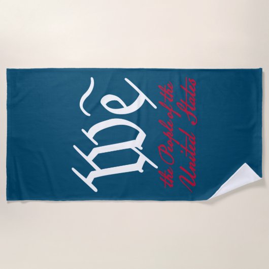 Wij, het volk 2 strandlaken (Voorkant)