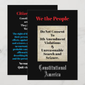 Wij het Volk 4e Amendement Kaart (Voorkant / Achterkant)