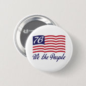 Wij, het volk '76 ronde button 5,7 cm (Voorkant /achterkant)