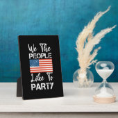 Wij Het Volk Aardig Om Te Feesten Patriottische 4e Fotoplaat (Zijkant)