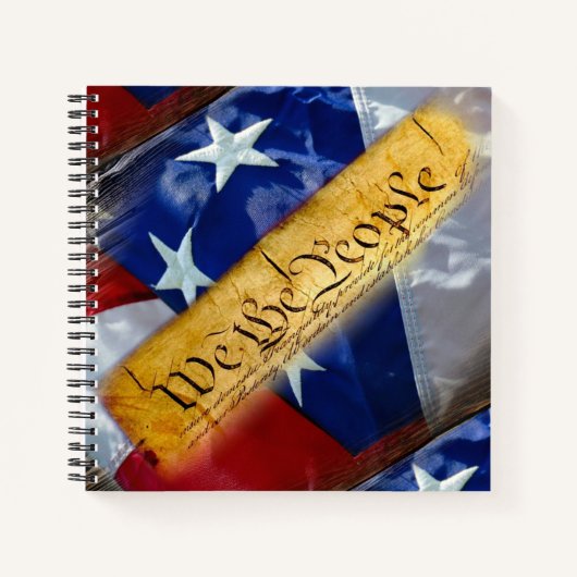 Wij Het Volk Amerikaanse Vlag Notitieboek (Voorkant)