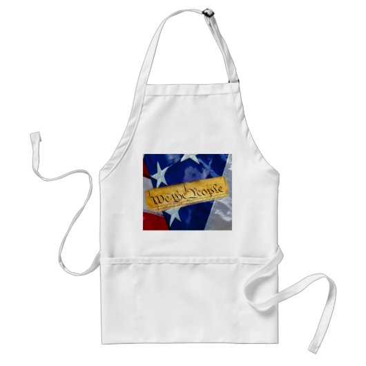 Wij Het Volk Amerikaanse Vlag Standaard Schort (Voorkant)