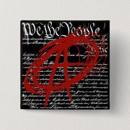 Wij, het volk: Anarchie Vierkante Button 5,1 Cm (Voorkant)