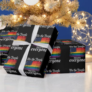 Wij, het volk, bedoelen iedereen die de vlag van d cadeaupapier