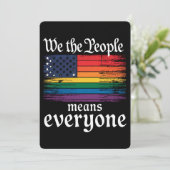 Wij, het volk, bedoelen iedereen die de vlag van d kaart (Staand voorkant)