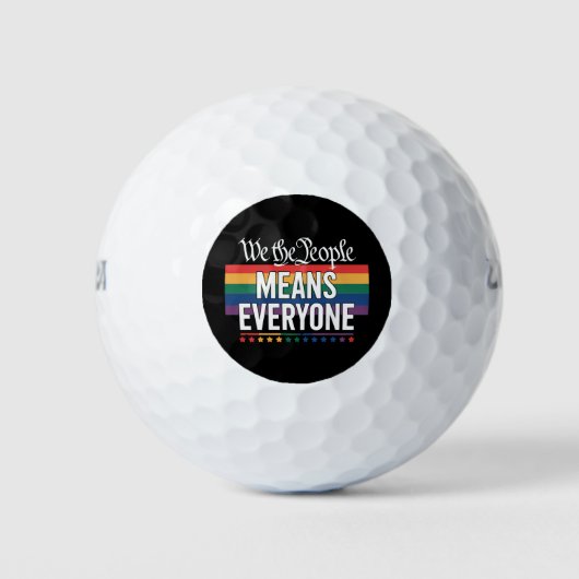 Wij, het volk, bedoelen iedereen met de Amerikaans Golfballen (Voorkant)