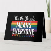Wij, het volk, bedoelen iedereen met de Amerikaans Kaart (Voorkant)