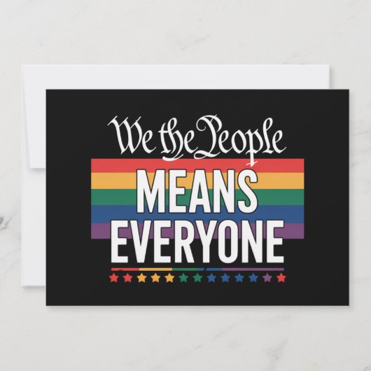 Wij, het volk, bedoelen iedereen met de Amerikaans Kaart (Voorkant)