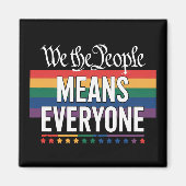 Wij, het volk, bedoelen iedereen met de Amerikaans Magneet (Voorkant)