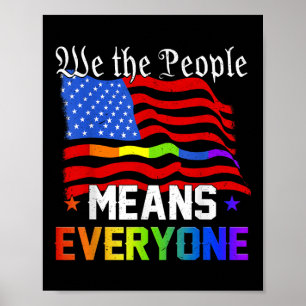 Wij, het volk, bedoelen iedereen met de Amerikaans Poster