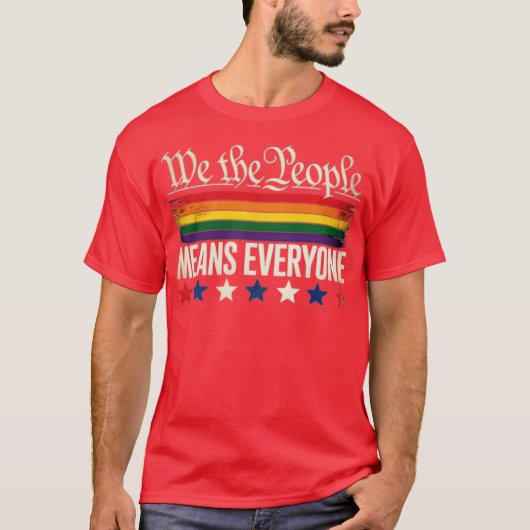 Wij, het volk, bedoelen iedereen met de Amerikaans T-shirt (Voorkant)