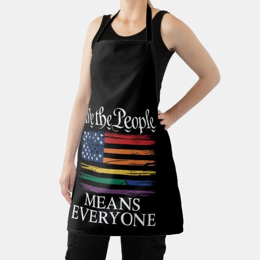 Wij, het volk, bedoelen iedereen met LGBTQ-trots Schort (Insitu)