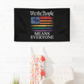 Wij, het volk, bedoelen iedereen met LGBTQ-trots Spandoek (Insitu)