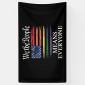 Wij, het volk, bedoelen iedereen met LGBTQ-trots Spandoek (Verticaal)