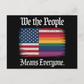 Wij, het volk, betekent dat iedereen in de VS geli Briefkaart (Voorkant)