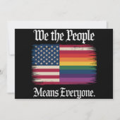 Wij, het volk, betekent dat iedereen in de VS geli Kaart (Voorkant)