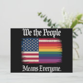 Wij, het volk, betekent dat iedereen in de VS geli Kaart (Staand voorkant)