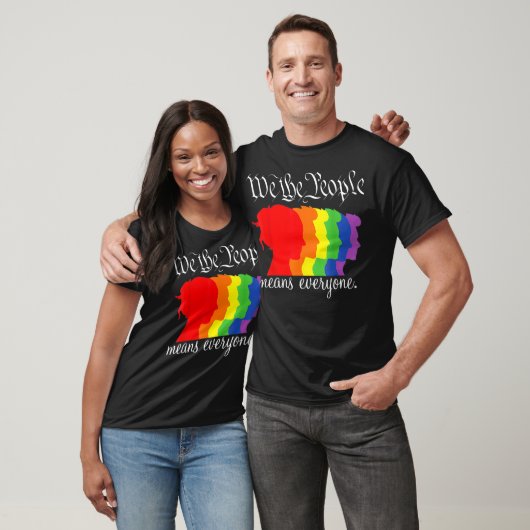 Wij, het volk betekent iedereen LGBT Gay Pride  T-shirt (Unisex)