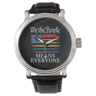 Wij Het Volk Betekent Iedereen LGBTQ Pride Horloge