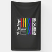 Wij Het Volk Betekent Iedereen Maand van de LGBTQ  Spandoek (Verticaal)