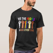 Wij, het volk, betekent iedereen met Retro LGBT Bl T-shirt (Voorkant)