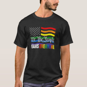 Wij het Volk Betekent Iedereen Ons Grondwet LGBT T-shirt