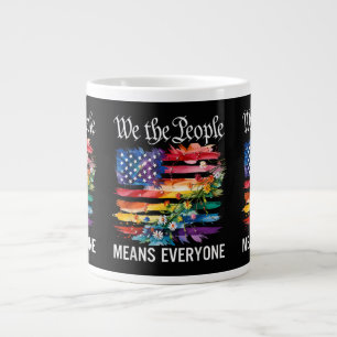 Wij Het Volk Betekent Iedereen Regenboog LGBT Homo Grote Koffiekop