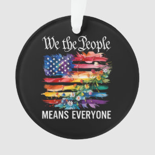 Wij Het Volk Betekent Iedereen Regenboog LGBT Homo Ornament