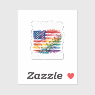 Wij Het Volk Betekent Iedereen Regenboog LGBT Homo Sticker