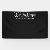 Wij, het volk, betekent iedereen spandoek (Horizontaal)
