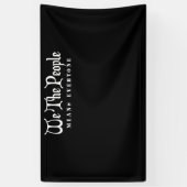 Wij, het volk, betekent iedereen spandoek (Verticaal)