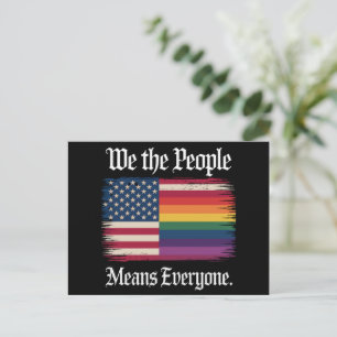 Wij Het Volk Betekent Iedereen Usa Lgbt Gelijkheid Briefkaart