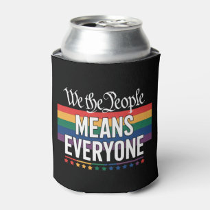 Wij Het Volk Betekent Iedereen VS Grondwet LGBT  Blikjeskoeler