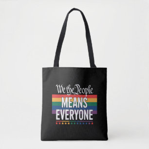 Wij Het Volk Betekent Iedereen VS Grondwet LGBT Tote Bag