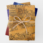 Wij, het volk, de Amerikaanse grondwet Inpakpapier Vel (In situ)