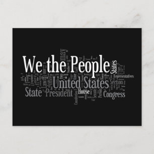 Wij, het volk - de Amerikaanse grondwet zegt liber Briefkaart