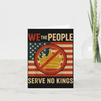 Wij Het Volk Dienen Geen Koningen Patriottisch Kaart