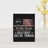 Wij Het Volk Foxtrot Delta Tango Usa Vlag 8647 Vi Kaart (Gele Bloem)