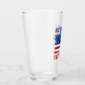 Wij, het volk Funny Distress USA Vlag op 4 juli Glas (Rechts)