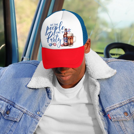 Wij Het Volk Gaan Graag Naar Feest | Vierde Juli F Trucker Pet